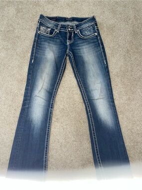 Vigoss Women's Faded Indigo Bootcut Jeans